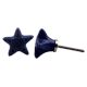 Navy Blue Star Ceramic Knob